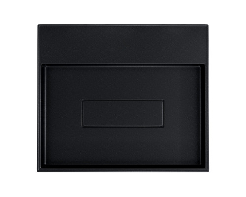 Раковина накладная кварцевая Uperwood Tanos Quartz 50 см, прямоугольная, без отверстия для смесителя, космос