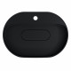 Раковина накладная кварцевая Uperwood Tanos Quartz 55х40х10 см, овальная, черная матовая, уголь