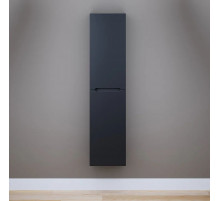 Шкаф-пенал для ванной Uperwood Tanos (33x27x150 см, подвесной, черная эмаль)