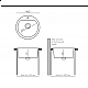 Купить Кухонная мойка из искусственного камня Uperwood UPD-101 (круглая, цвет уголь) в магазине сантехники Santeh-Crystal.ru