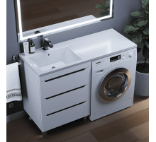 Раковина над стиральной машиной Uperwood Cosmos (120 см, левая)