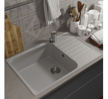 Кухонная мойка из искусственного камня Uperwood UPD-400 (прямоугольная, цвет дым)