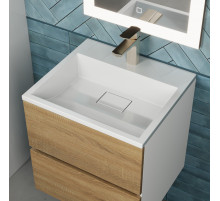 Раковина для ванной полувстраиваемая Uperwood Barsa, 50 см, белая глянцевая