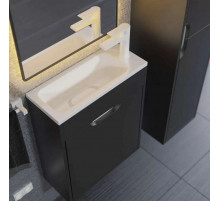 Тумба под раковину для ванной Uperwood Modul (50 см, подвесная, матовая, черная)