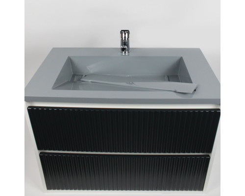 Раковина для ванной Uperwood Next Premium 80 см, серый глянец