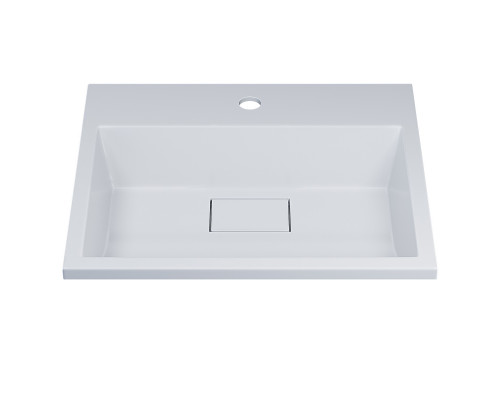 Раковина для ванной полувстраиваемая Uperwood Barsa, 50 см, белая глянцевая