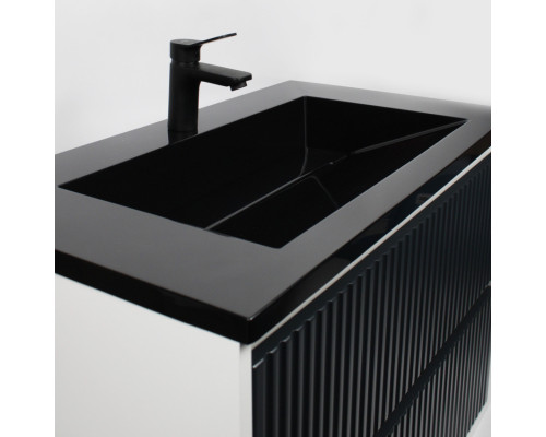 Раковина для ванной Uperwood Next Premium 80х45х13 см, черная глянцевая