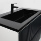Раковина для ванной Uperwood Next Premium 80х45х13 см, черная глянцевая