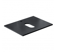 Столешница под раковину для ванной накладная Uperwood Tanos HPL (60 см, пластик, черная)