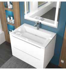 Раковина для ванной Uperwood Olivia 70 см, белая глянцевая