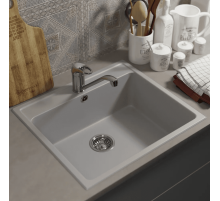 Кухонная мойка из искусственного камня Uperwood UPD-104 (прямоугольная, цвет дым)