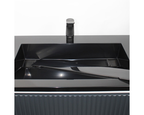 Раковина для ванной Uperwood Next Premium 70х45х13 см, черная глянцевая