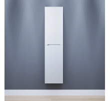 Шкаф-пенал для ванной Uperwood Tanos (33x27x150 см, подвесной, левый, белая эмаль)