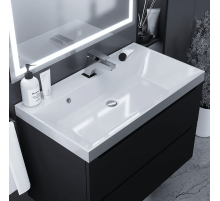 Раковина для ванной полувстраиваемая Uperwood Classic (80 см, прямоугольная)