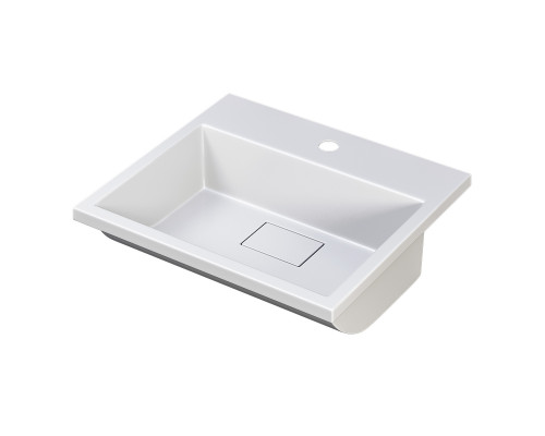 Раковина для ванной полувстраиваемая Uperwood Barsa, 50 см, белая глянцевая