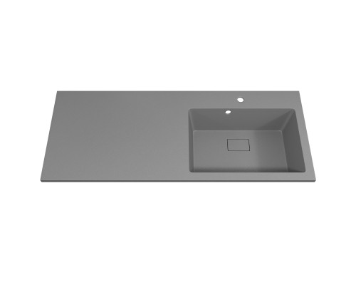 Раковина над стиральной машиной Uperwood Cosmos 120 см, правая, серый шелк