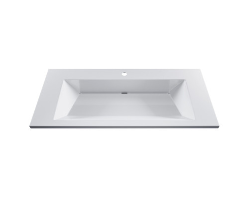 Раковина для ванной Uperwood Olivia 100 см, белая глянцевая