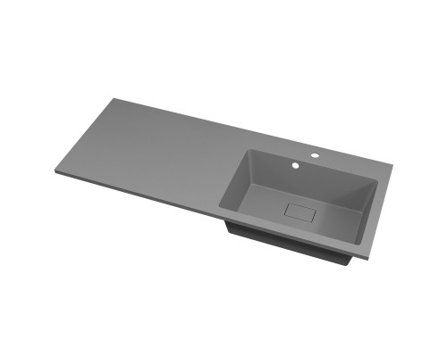 Раковина над стиральной машиной Uperwood Cosmos 120 см, правая, серый шелк