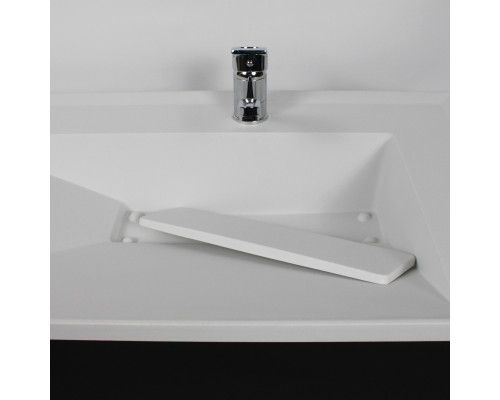 Раковина для ванной кварцевая Uperwood Lotus Quartz 80х50х13 см, белая матовая, жасмин