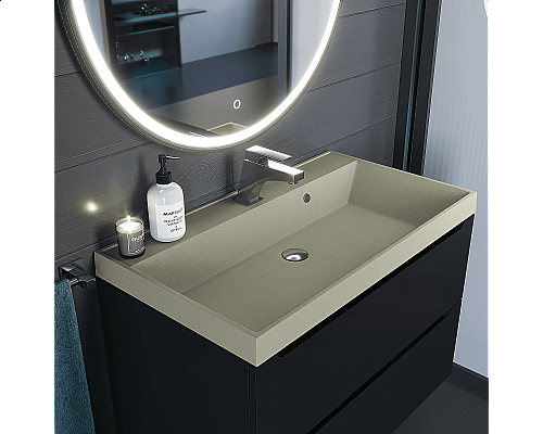 Santeh-Crystal.ru: Раковина кварцевая для ванной Uperwood Classic Quartz (80 см, бежевая матовая, десерт) Приобрести Раковина кварцевая для ванной Uperwood Classic Quartz (80 см, бежевая матовая, десерт) в магазине сантехники Santeh-Crystal.ru