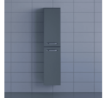 Шкаф-пенал для ванной Uperwood Foster (36x30x160 см, подвесной, серый графит)