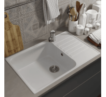 Кухонная мойка из искусственного камня Uperwood UPD-400 (прямоугольная, цвет туман)