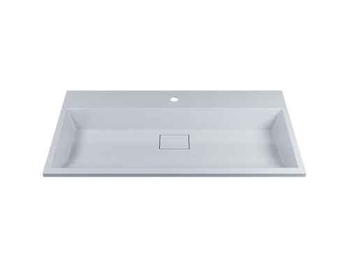 Раковина для ванной полувстраиваемая Uperwood Barsa 90 см, белая глянцевая