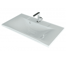 Раковина для ванной полувстраиваемая Uperwood Elen (80 см, с декоративной накладкой, белая)