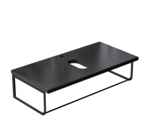 Столешница под раковину для ванной подвесная Uperwood Tanos (с кронштейнами, 90 см, темное дерево)