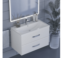 Тумба с раковиной для ванной Uperwood Foster (80 см, подвесная, белая)