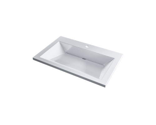 Раковина для ванной Uperwood Olivia 70 см, белая глянцевая