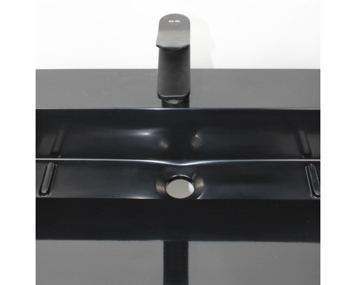 Раковина для ванной Uperwood Next Premium 70х45х13 см, черная глянцевая