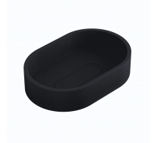 Раковина для ванной комнаты накладная Uperwood London (60x40 см, овальная, черный)