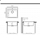 Приобрести Кухонная мойка из искусственного камня Uperwood UPD-104 (прямоугольная, цвет уголь) в магазине сантехники Santeh-Crystal.ru