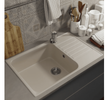 Кухонная мойка из искусственного камня Uperwood UPD-400 (прямоугольная, цвет лён)