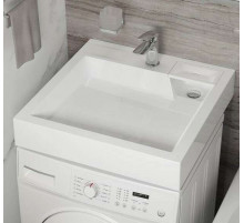 Раковина над стиральной машиной Uperwood Vission 60х60 см, белая глянцевая