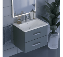 Тумба с раковиной для ванной Uperwood Foster (60 см, подвесная, серый графит)