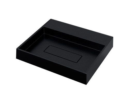 Раковина накладная кварцевая Uperwood Tanos Quartz 50 см, прямоугольная, без отверстия для смесителя, космос