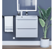 Тумба под раковину для ванной комнаты Uperwood Tanos подвесная (60 см, белая)