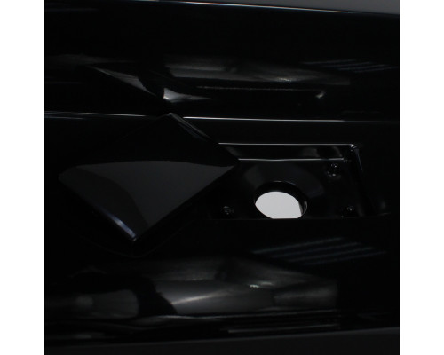 Раковина для ванной полувстраиваемая Uperwood Barsa, 60 см, черная глянцевая