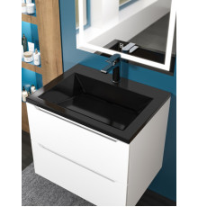 Раковина для ванной Uperwood Olivia 60 см, черная глянцевая