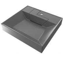 Раковина для ванной над стиральной машиной Uperwood Top (60*55 см, серая матовая)