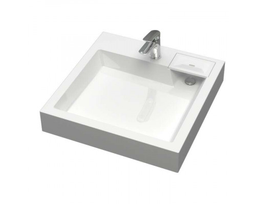 Раковина над стиральной машиной Uperwood Vission 60х60 см, белая глянцевая