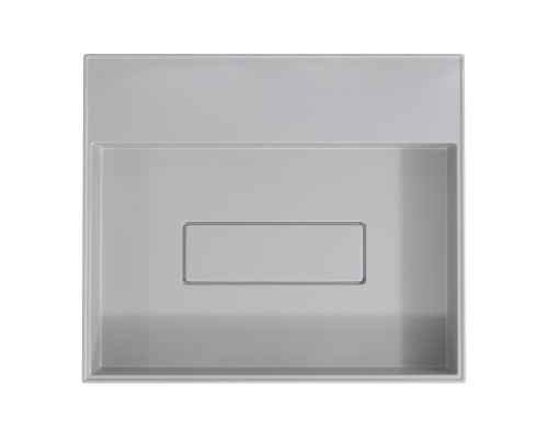 Раковина накладная кварцевая Uperwood Tanos Quartz 50 см, прямоугольная, без отверстия для смесителя, жасмин