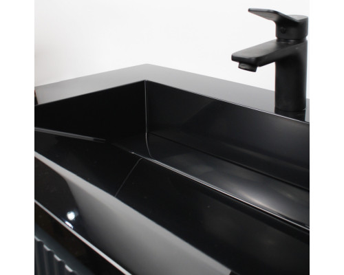 Раковина для ванной Uperwood Next Premium 80х45х13 см, черная глянцевая
