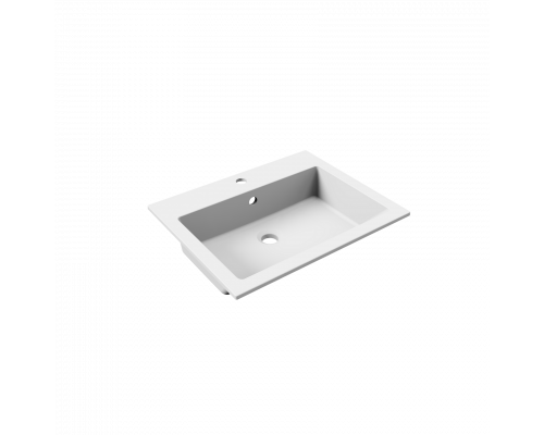 Раковина для ванной полувстраиваемая Uperwood Megan 60 см, белая матовая