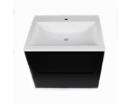 Раковина для ванной полувстраиваемая Uperwood Self 60 см, белая глянцевая