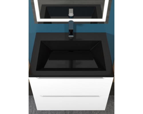 Раковина для ванной Uperwood Olivia 60 см, черная глянцевая