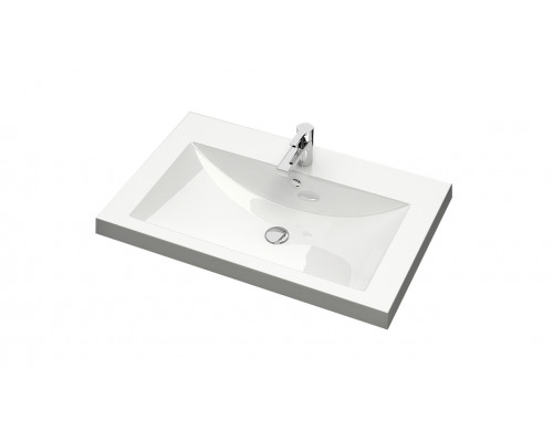 Раковина для ванной полувстраиваемая Uperwood Eva 75 см, белая