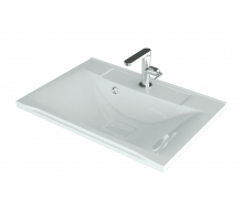 Раковина для ванной полувстраиваемая Uperwood Elen (65 см, с декоративной накладкой, белая)